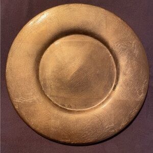 Pier 1 Heavy Gold Display Plate